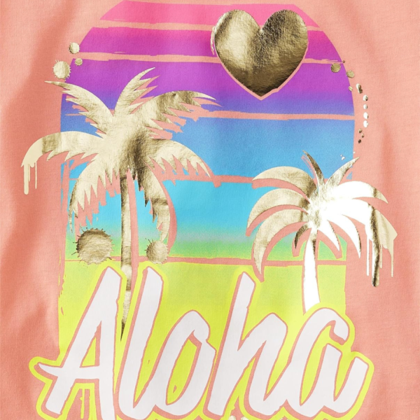 4 Pack Girls Pumpkins Leaves Team Spice Short Sleeve T Shirt - Tropical Vacay Vibes - Image 4